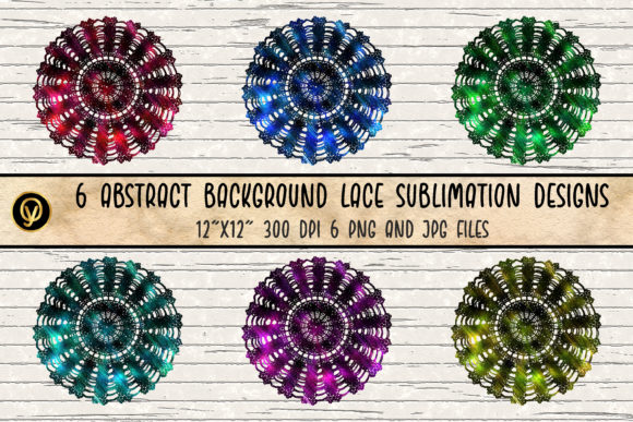Abstract Background Lace Sublimation De