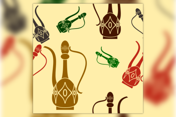 Arabic Coffee Jug Seamless Pattern: A Cultural Design Asset