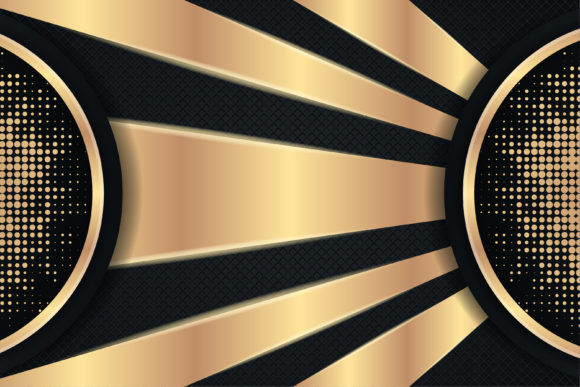 Black Gold Geometric Luxury Background
