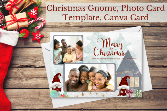 Christmas Gnome, Photo Card Template: A Practical Workflow for Holiday Communications