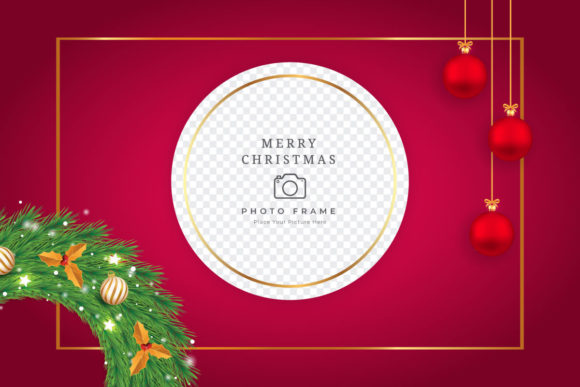 Christmas Photo Frame with Green Wreath: A Comprehensive Guide to Festive Digital Design
