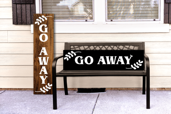 Classic Go Away Porch Sign Laurel: A Sarcastic Statement for Your Home