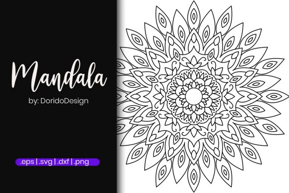 Coloring Mandala Design for Adults