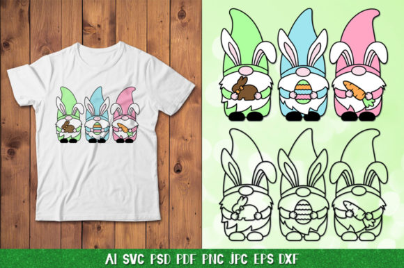 Easter Gnome SVG & Easter Bunny Gnome Designs