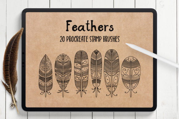 Feathers Procreate Stamp Brushes: Elevate Your Digital Art with Hand-Drawn Elegance