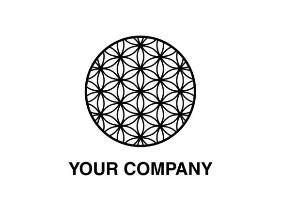 Flower of Life Vector Logo Design: Sacred Geometry for Modern Brands