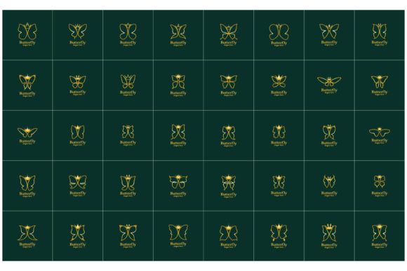 Golden Royal Butterfly Logotype: Elevating Brand Identity with Elegance and Luxury