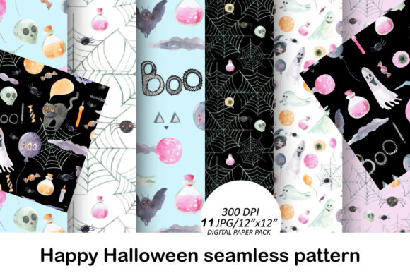 Happy Halloween Digital Paper: A Versatile Toolkit for Creative Projects