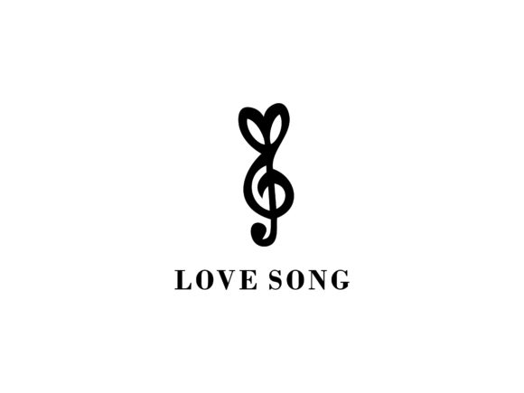 Love Song Symbol Abstract Vector