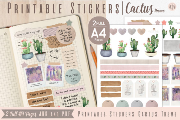 Printable Stickers Cactus Theme: A Practical Guide for Digital Planning and Scrapbooking