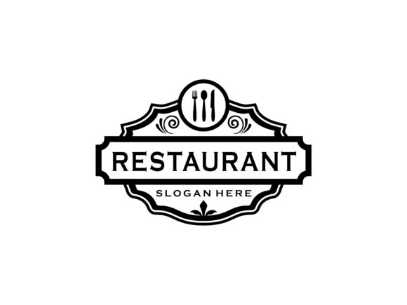 Restaurant Vintage Badge Logo: A Timeless Design Asset