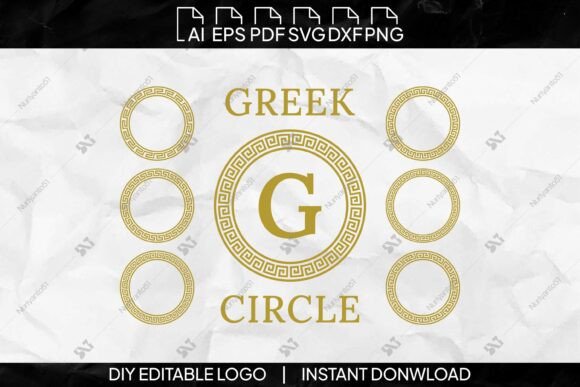 Set of Ancient Greek Circle: Bridging Timeless Heritage with Modern Creative Workflows