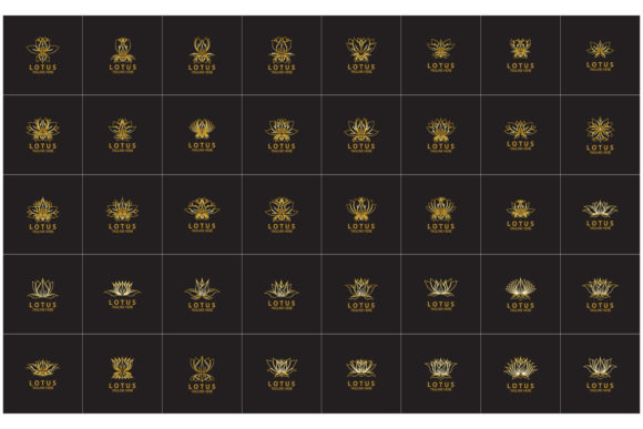 The Golden Lotus Flowers Design Logo: A Symbol of Luxury, Wellness, and Modern Brand Identity