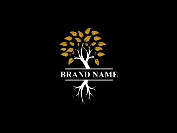 Unlocking the Potential of the Natural Tree with Golden Leaves Vector for Modern Design