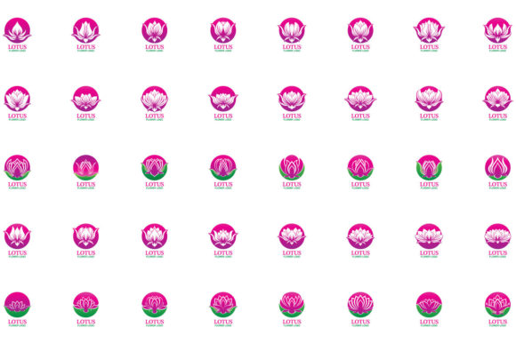Vector Lotus Flowers Design Logo: A Symbol of Elegance and Balance