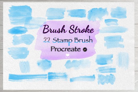 Watercolor Brush Stroke Stamp Procreate